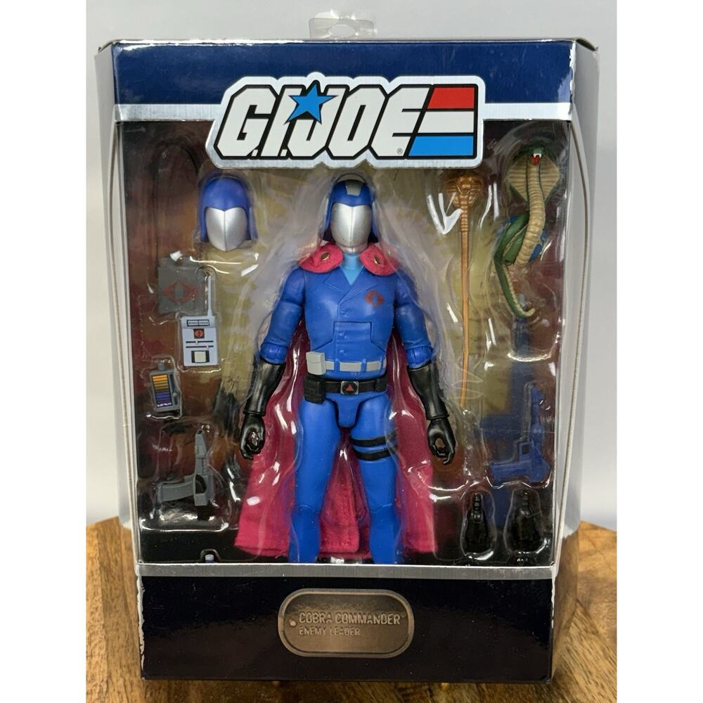 BNIB 2022 Hasbro Super7 G.I. Joe Ultimates Wave 1 Cobra Commander Action Figure